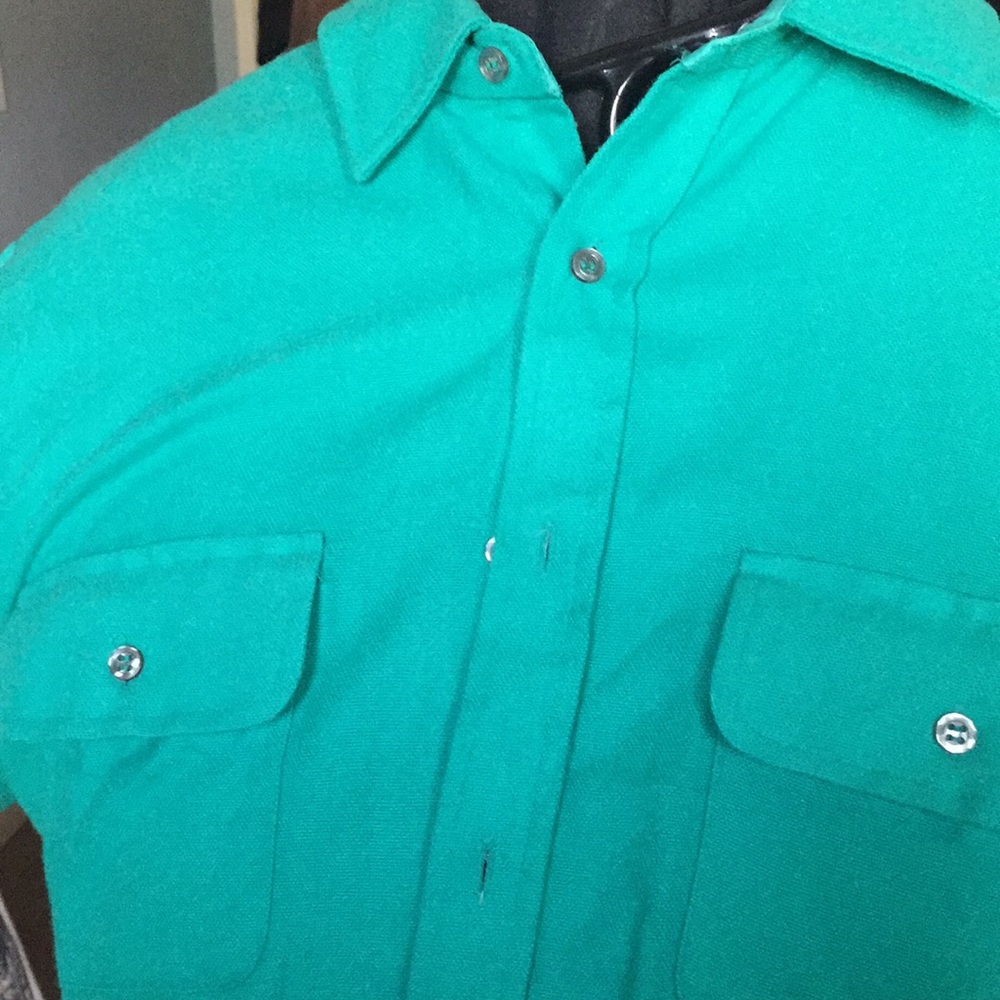 Mint/turquoise button down - Picture 2 of 4